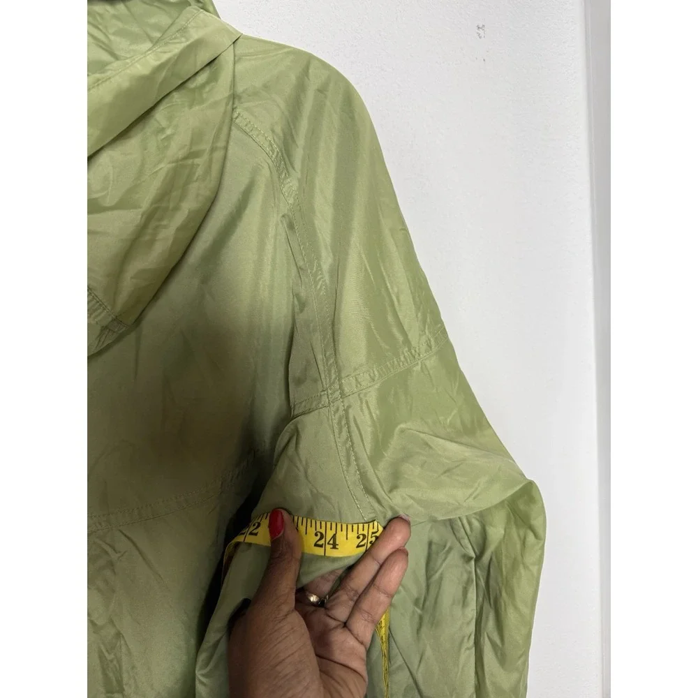 Nike Mens Nike Green Pullover Windbreaker Perf LIned Breathable Hood Size L